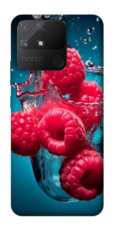 Чохол на Realme Narzo 50A Малинка у воді фото 1 з 1