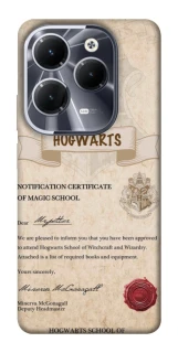 Чехол на Infinix Hot 40 The Hogwarts acceptance letter фото 1 из 1