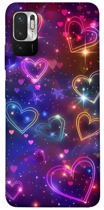 Чохол на Xiaomi Poco M3 Pro 4G / 5G Drawn hearts фото 1 з 1