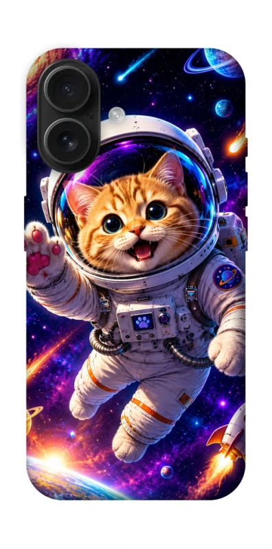 Чохол на Apple iPhone 16 Space Cat фото 1 з 1