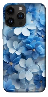 Чехол на Apple iPhone 14 Pro Max (6.7") Синие цветы фото 1 из 1
