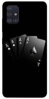 Чехол на Samsung Galaxy A51 Black Cards фото 1 из 1