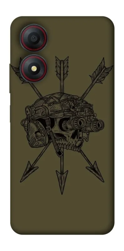 Чехол на ZTE Blade A34 4G Mil skull фото 1 из 1