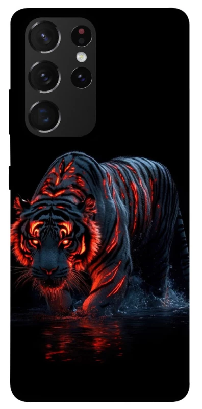 Чохол на Samsung Galaxy S21 Ultra fire tiger фото 1 з 1