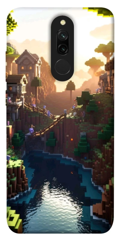 Чехол на Xiaomi Redmi 8 Minecraft sunset фото 1 из 1