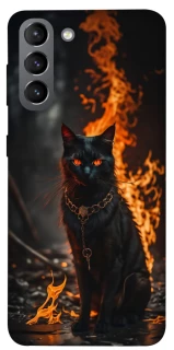 Чехол на Samsung Galaxy S21 Огненный кот фото 1 из 1