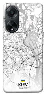 Чохол на Oppo A58 4G Kiev white map фото 1 з 1