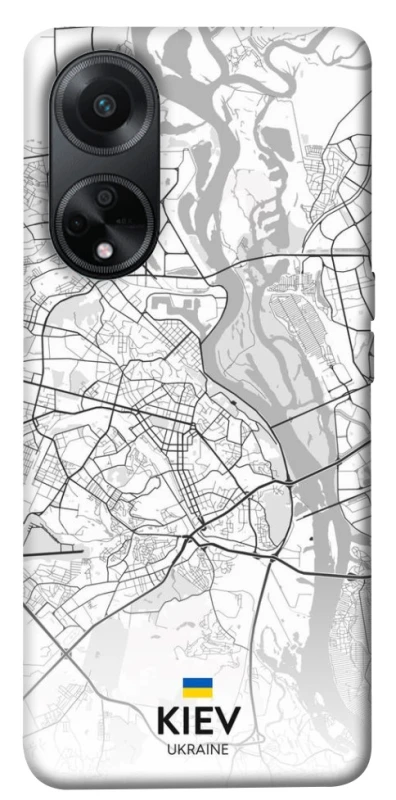 Чохол на Oppo A98 Kiev white map фото 1 з 1