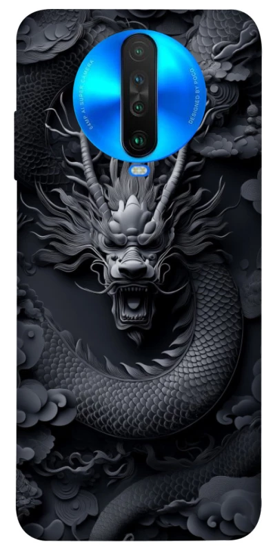 Чехол на Xiaomi Poco X2 black dragon фото 1 из 1