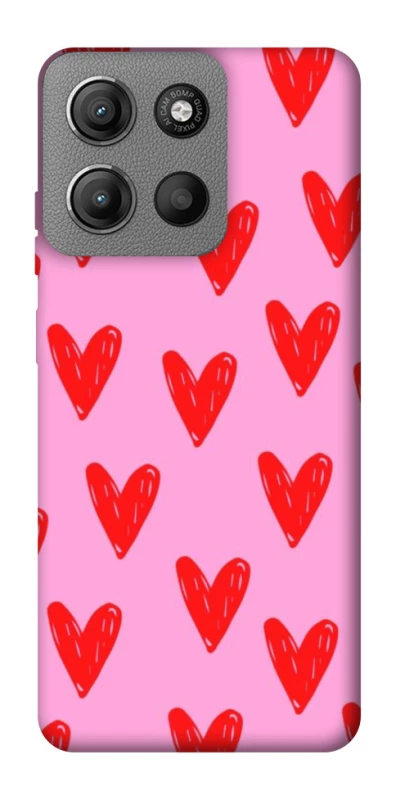 Чохол на Motorola Moto G15 4G Red hearts 2 фото 1 з 1