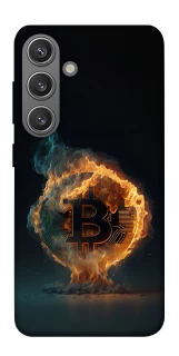 Чохол на Samsung Galaxy S24 Fire Bitcoin фото 1 з 1