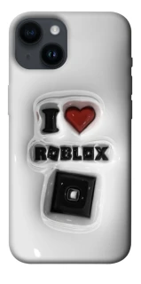 Чохол на Apple iPhone 14 (6.1") I love Roblox фото 1 з 1
