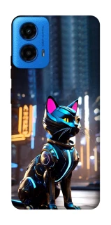 Чехол на Motorola Moto G45 Cyber cat фото 1 из 1