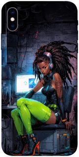 Чохол на Apple iPhone X (5.8") Cyber girl фото 1 з 1