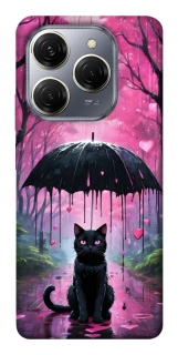Чохол на TECNO Spark 20 Pro Black cat фото 1 з 1