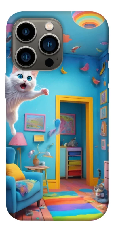 Чохол на Apple iPhone 13 Pro (6.1") crazy cat фото 1 з 1