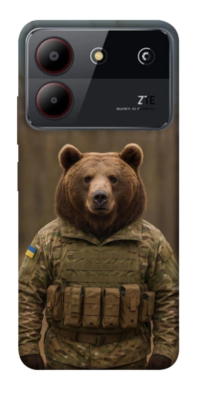 Чохол на ZTE Blade A54 4G Ведмідь захисник фото 1 з 1