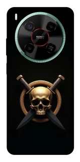 Чехол на ZTE Nubia V70 Max Golden Skull фото 1 из 1