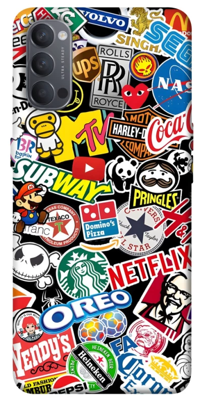 Чохол на Oppo Reno 4 brands фото 1 з 1