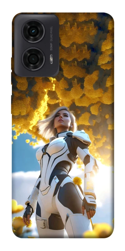 Чехол на Motorola Moto G24 Cyber space girl ver.3 фото 1 из 1