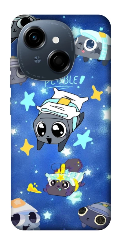 Чехол на TECNO Spark Go 1 Pebble kitten stars фото 1 из 1