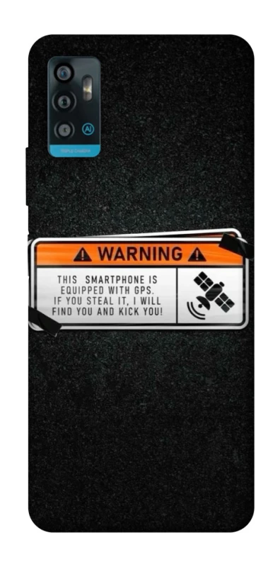 Чехол на ZTE Blade A71 Warning фото 1 из 1