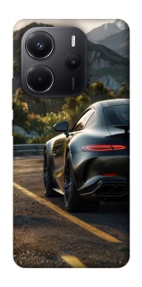 Чехол на Xiaomi Redmi Note 14 5G Car in the mountains фото 1 из 1