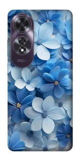 Чехол на Oppo A60 Синие цветы фото 1 из 1
