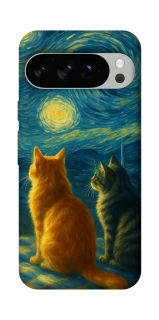 Чохол на Google Pixel 10 Pro Cats under the stars фото 1 Чохол на Google Pixel 10 Pro Cats under the stars фото 1 з 1