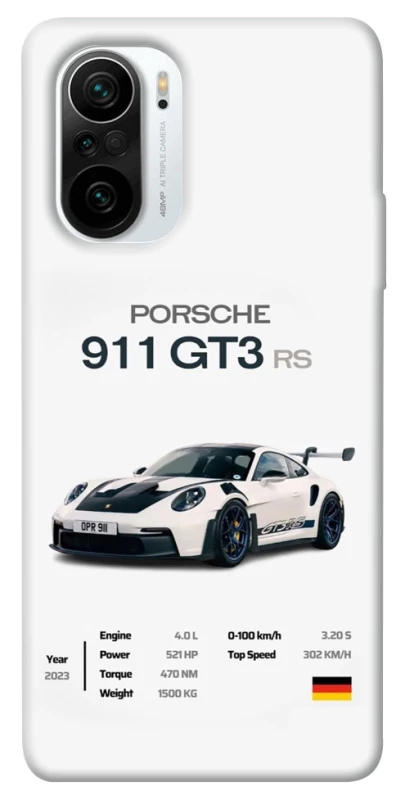 Чехол на Xiaomi Redmi K40 / K40 Pro / K40 Pro+ / Poco F3 Porsche 911 GT3 фото 1 из 1