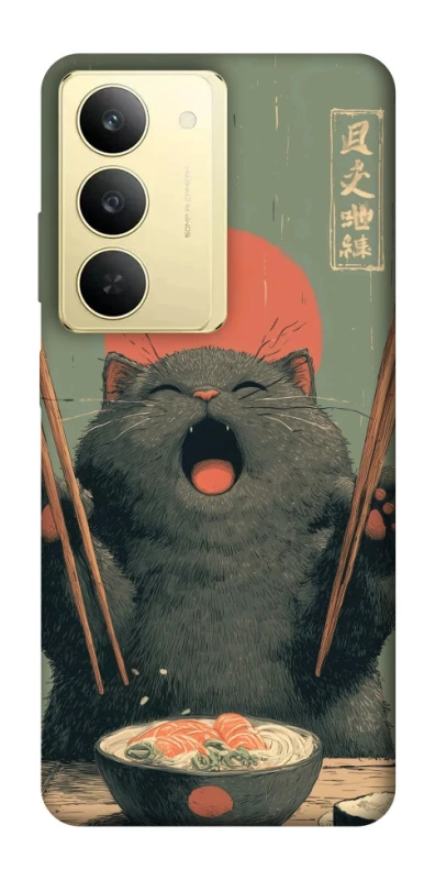 Чохол на Realme 14x Hungry Cat фото 1 з 1