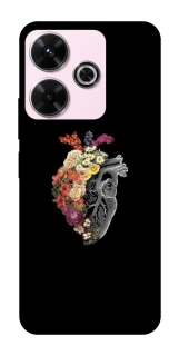 Чохол на Xiaomi Poco M6 4G Heart with flowers фото 1 з 1