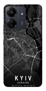 Чохол на Xiaomi Redmi 13C Kyiv map фото 1 з 1