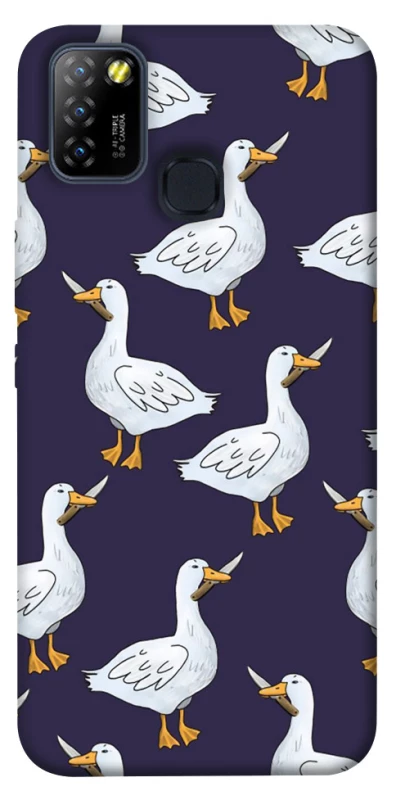 Чохол на Infinix Hot 10 Lite Гуси з претензією фото 1 з 1