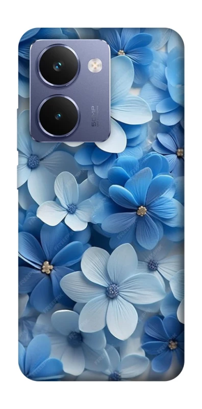 Чехол на Realme P3 Ultra Синие цветы фото 1 из 1