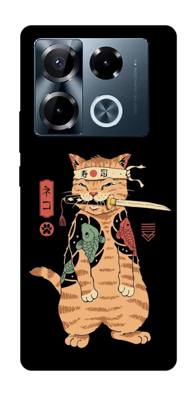 Чохол на Infinix Note 40 Pro 4G Кіт-самурай фото 1 з 1