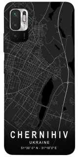 Чехол на Xiaomi Poco M3 Pro 4G / 5G Chernihiv map фото 1 из 1