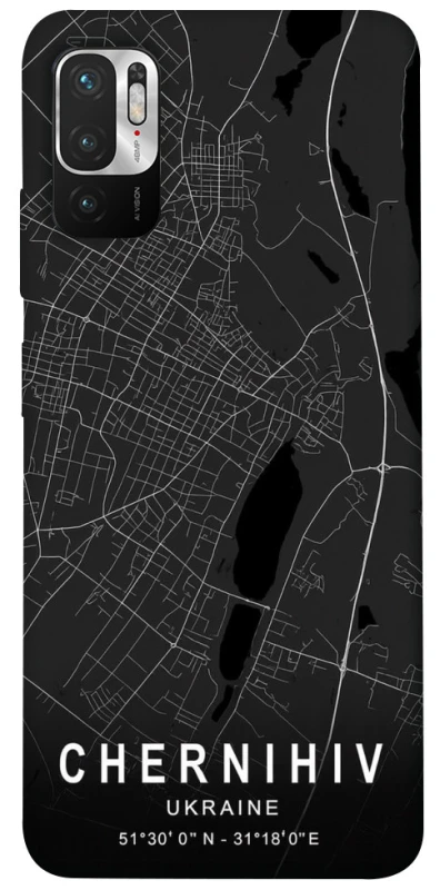 Чохол на Xiaomi Redmi Note 10 5G Chernihiv map фото 1 з 1