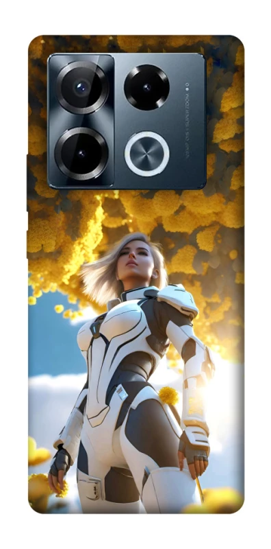 Чохол на Infinix Note 40 Pro 4G Cyber space girl ver.3 фото 1 з 1