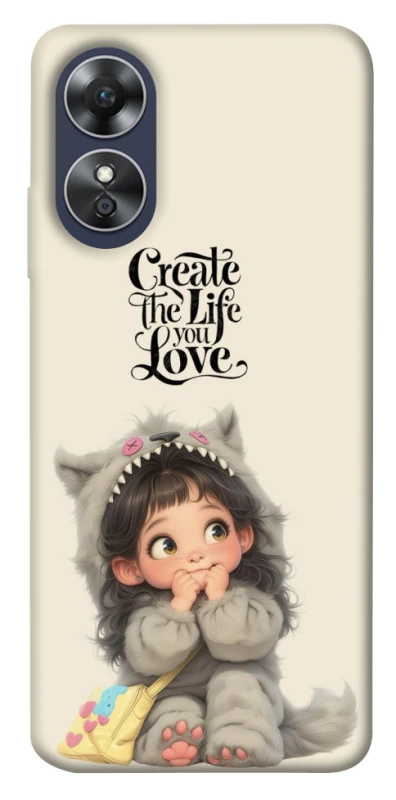 Чохол на Oppo A17 Create the life you love фото 1 з 1