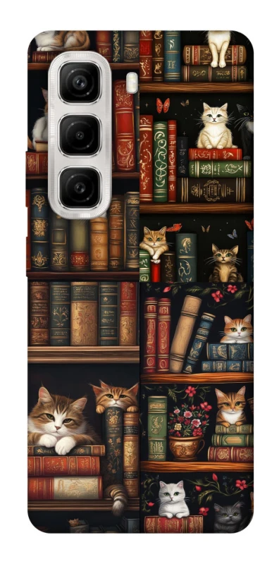 Чохол на Infinix Hot 50 4G Cats & Books фото 1 з 1