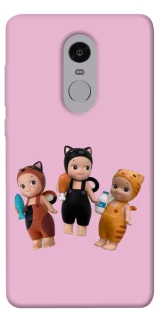 Чохол на Xiaomi Redmi Note 4X / Note 4 (Snapdragon) Cat Cafe Trio фото 1 з 1