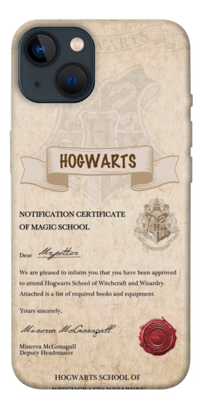 Чехол на Apple iPhone 13 (6.1") The Hogwarts acceptance letter фото 1 из 1