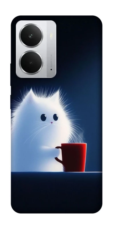 Чехол на Realme 14 Чехол кот с кофе фото 1 из 1