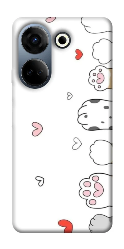 Чехол на TECNO Camon 20 Pro (CK7n) Paws фото 1 из 1