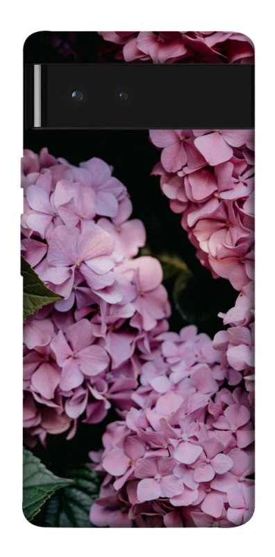 Чехол на Google Pixel 6 Розовые гартензии фото 1 из 1