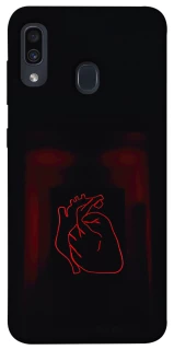 Чехол на Samsung Galaxy A20 / A30 Красное сердце фото 1 из 1