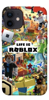 Чехол на Apple iPhone 12 mini (5.4") Life is Roblox фото 1 из 1