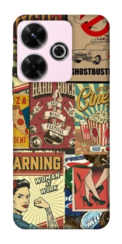 Чохол на Xiaomi Redmi 13 4G Retro collage ver.2 фото 1 з 1