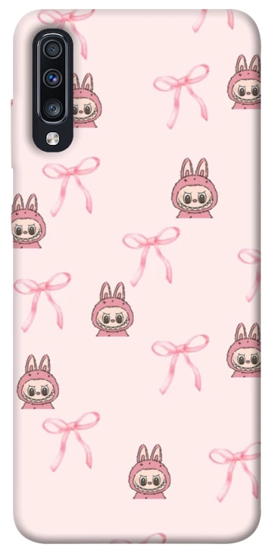 Чохол на Samsung Galaxy A70 (A705F) Pink bows and Labubus фото 1 з 1